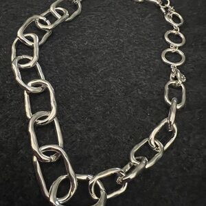 Talbots Shiny Silver Chain Necklace
